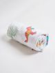 Drap housse 100% coton imprimé Dino