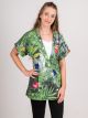 V-hals tuniek bedrukt met Amazonia KYM