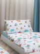 Taie d'oreiller 100% coton imprimé ours COTITS