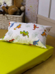Taie d'oreiller 100% coton imprimé dino COTITS
