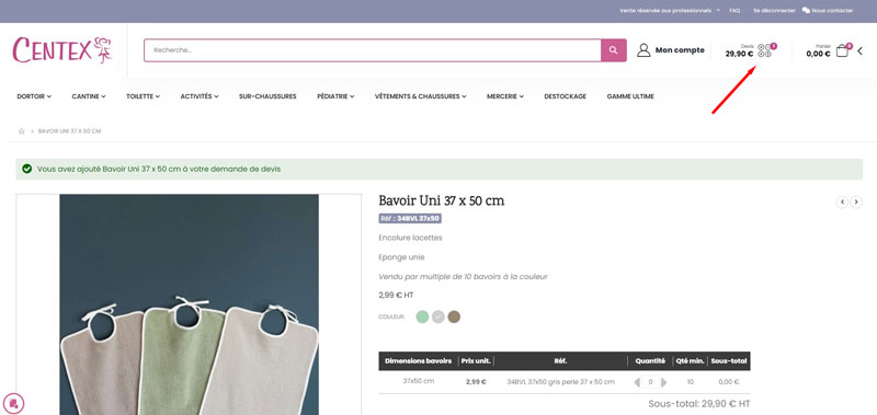 Centex offerte bekijken